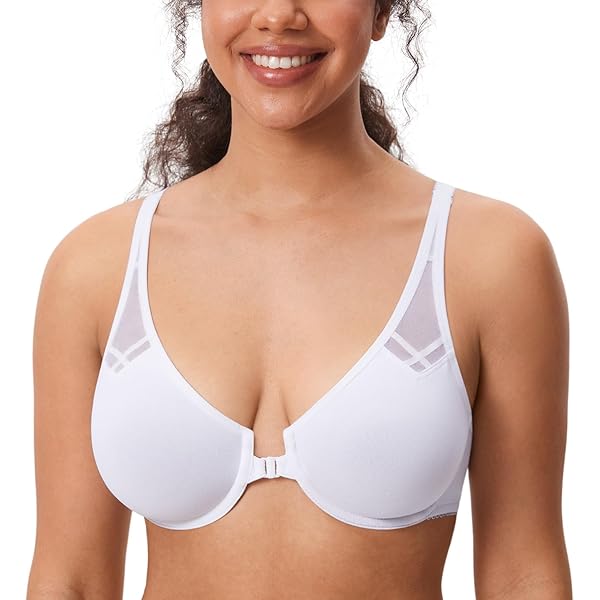 Hanes Women's Platinum X-Temp Underwire Bra - Cruising Blue Oxford, 36DD