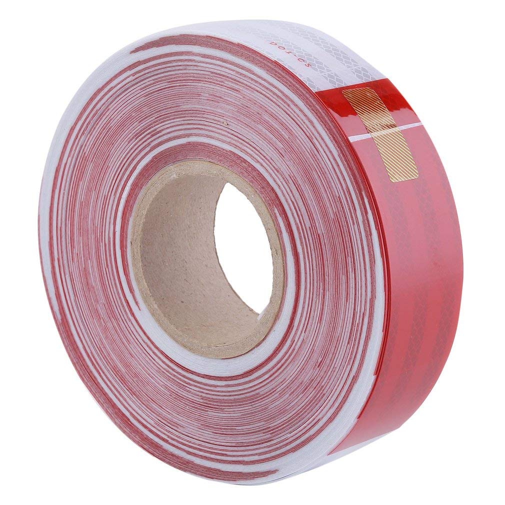 COMOTS 2" x164' Reflective Tape Stickers SelfAdhesive DOT Tape for Trailer