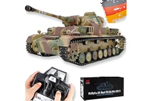 Ssccgym TK7.0 Remote Control Tank Germany GE Panzer IV RC Tanks Battle War Military Vehicle Simulation Smoke Emission Sound Effect Collection 1/16 Scale (Camouflage Upgraded RC Tank)