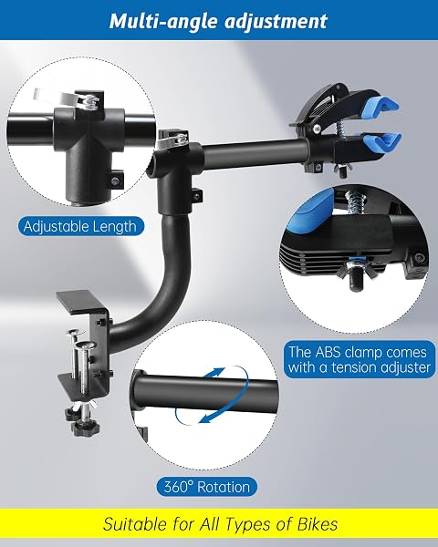 TRUCK BED BIKE RACK, PICKUP BED BIKE MOUNT FOR STANDARD PICKUP TRUCK WITH ANTI-COLLISION RUBBER PAD TO PROTECT THE PAINT SURFACE, NO REMOVE TIRE