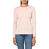 Armani Exchange Women's Regular Fit Signature Logo Embroidered Long Sleeve Tee