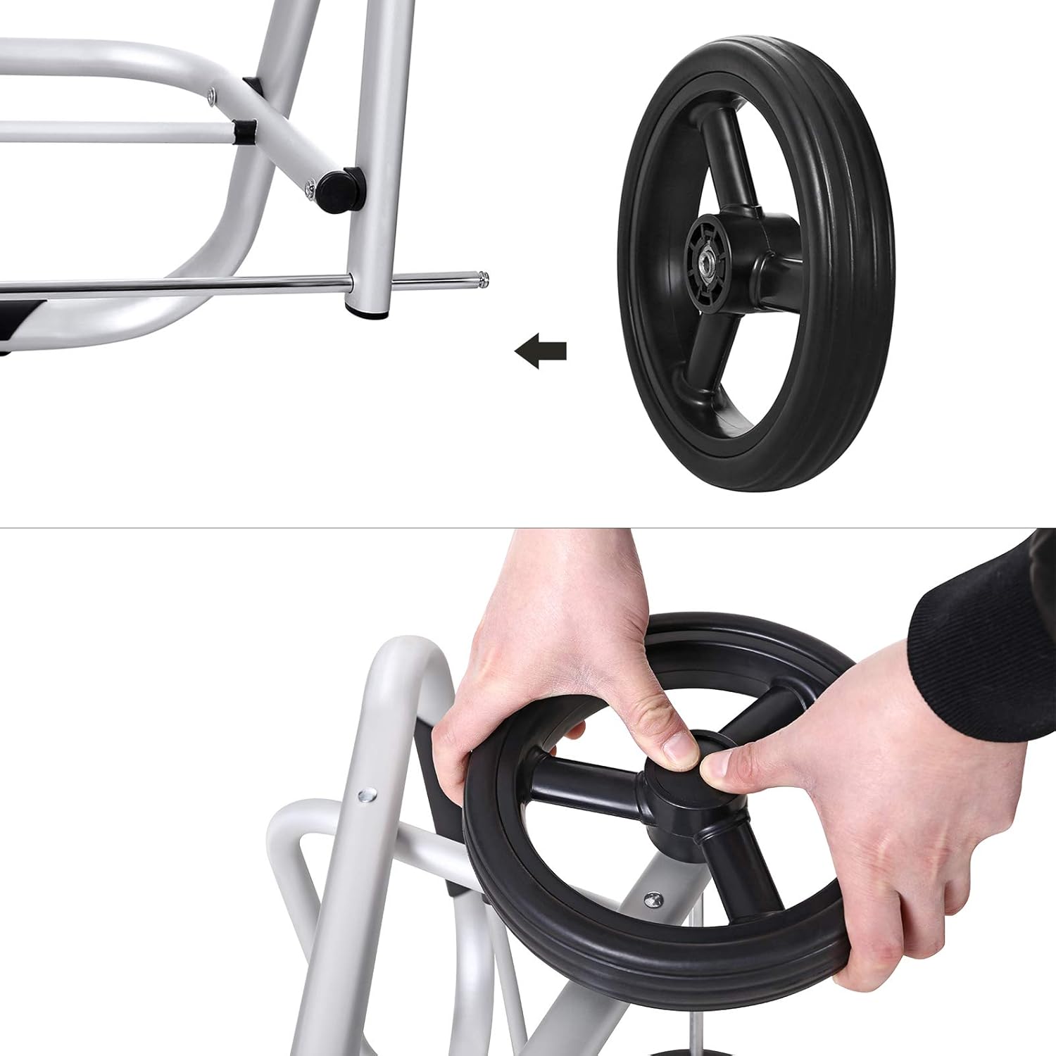 Carrello Della Spesa Pieghevole EYEPOWER - 52L, Con Vano Frigo, Colore Lilla - Foto 4