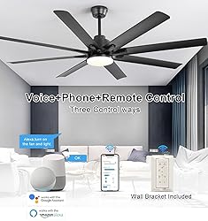 Sofucor 66" Smart Ceiling Fans with