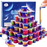 Petyuioyu Galaxy Slime Kit 60 Pack Fluffy Non Sticky Putty Party Favors