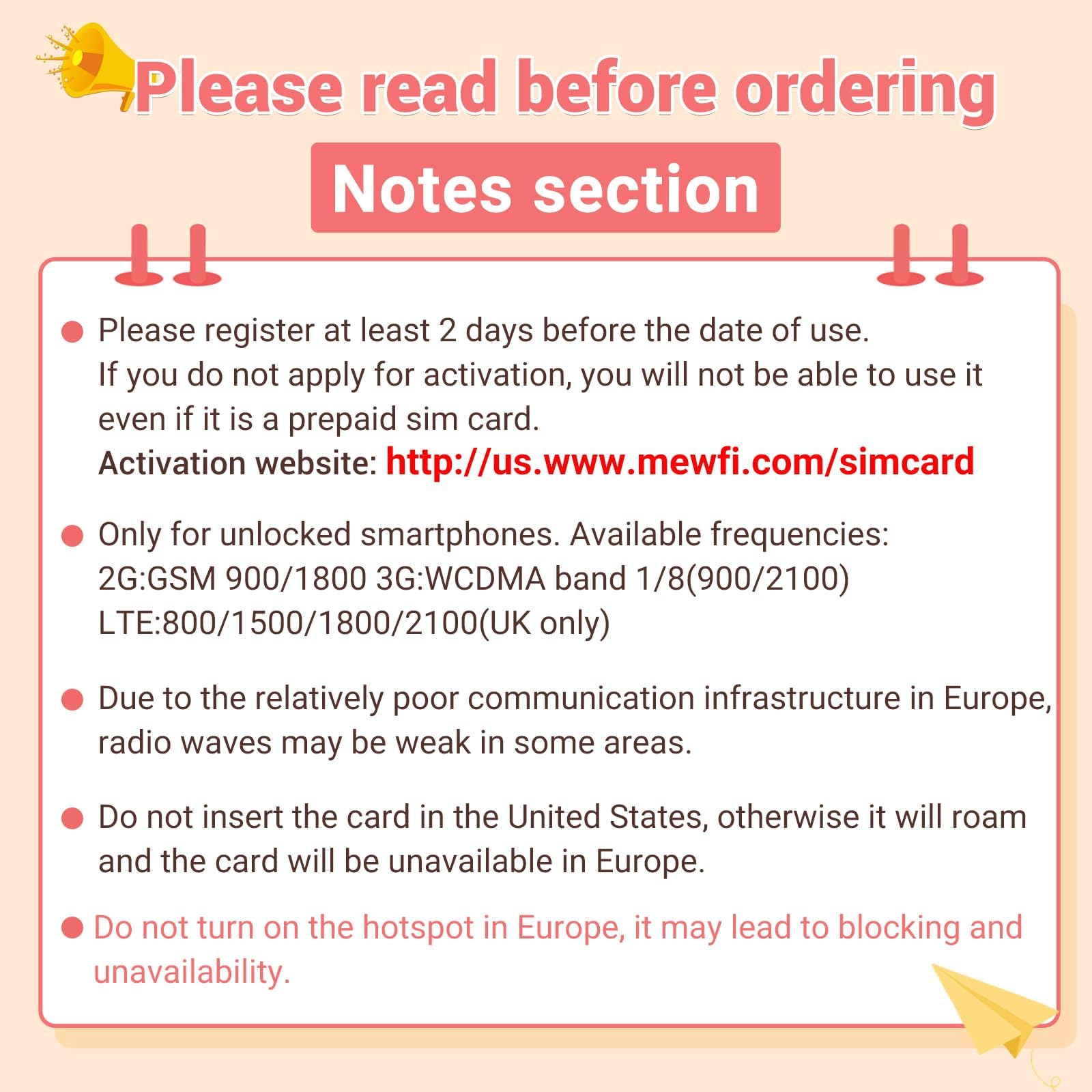 UK SIM Card 30Days 30GB / Europe SIM Card 30Days 12GB, Unlimited Local Calls and SMS, Applicable to 72 Countries, Support 4G/5G Operating Networks, Easy Activation & 24/7 Whatsapp Support