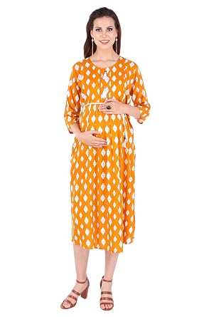 Momtobe Womens Rayon Maternity Dress Amazonin Clothing Accessories