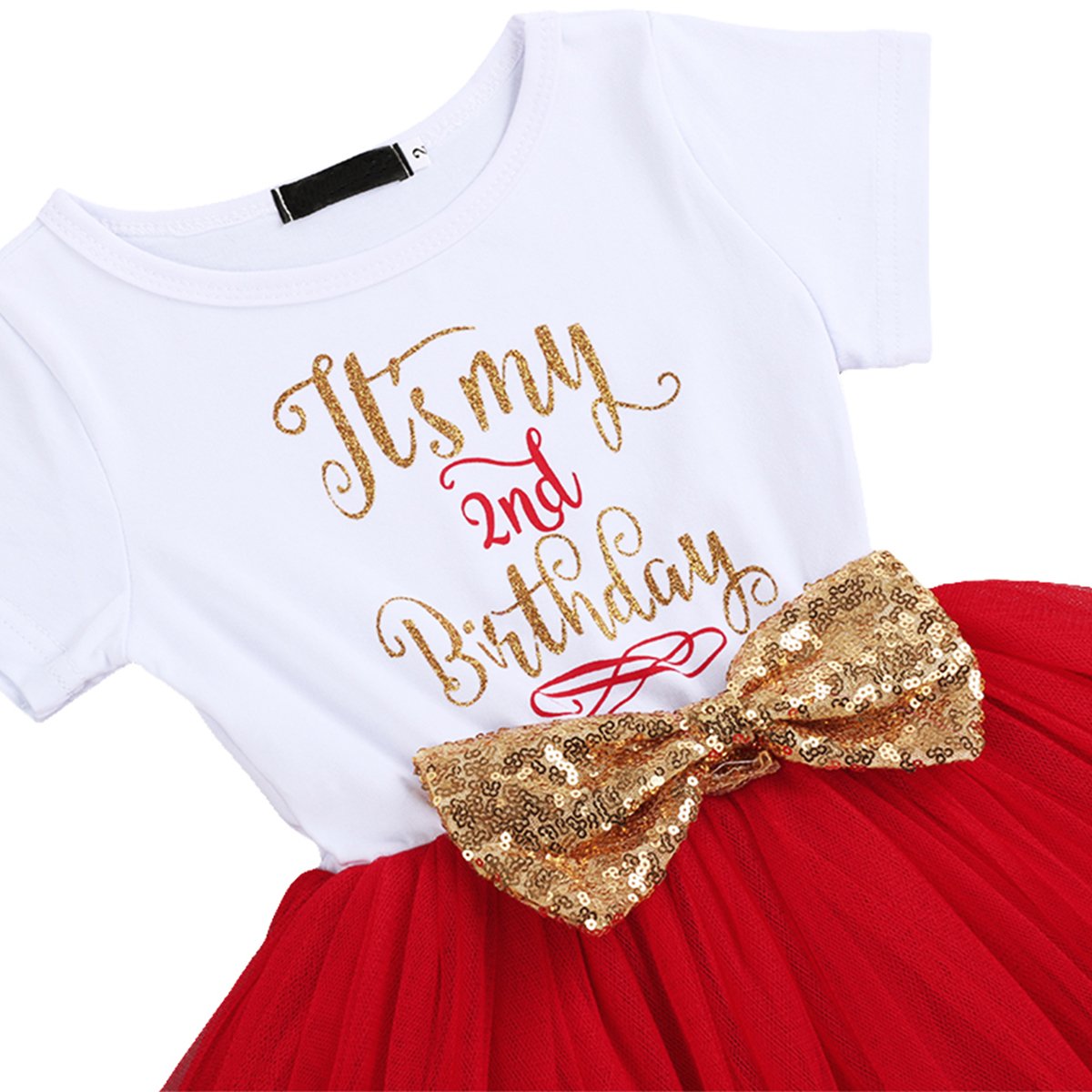 Fymnsi Enfant Bebes Filles Cest Mon 1er 2eme Anniversaire Robe Princesse Manche Courte 1 An 2 Ans Fete Vetements Premier Deuxieme Anniversaire Soiree Tulle Robe Bandeau Photographie Tenue 1 2 Ans Bebe Bebe