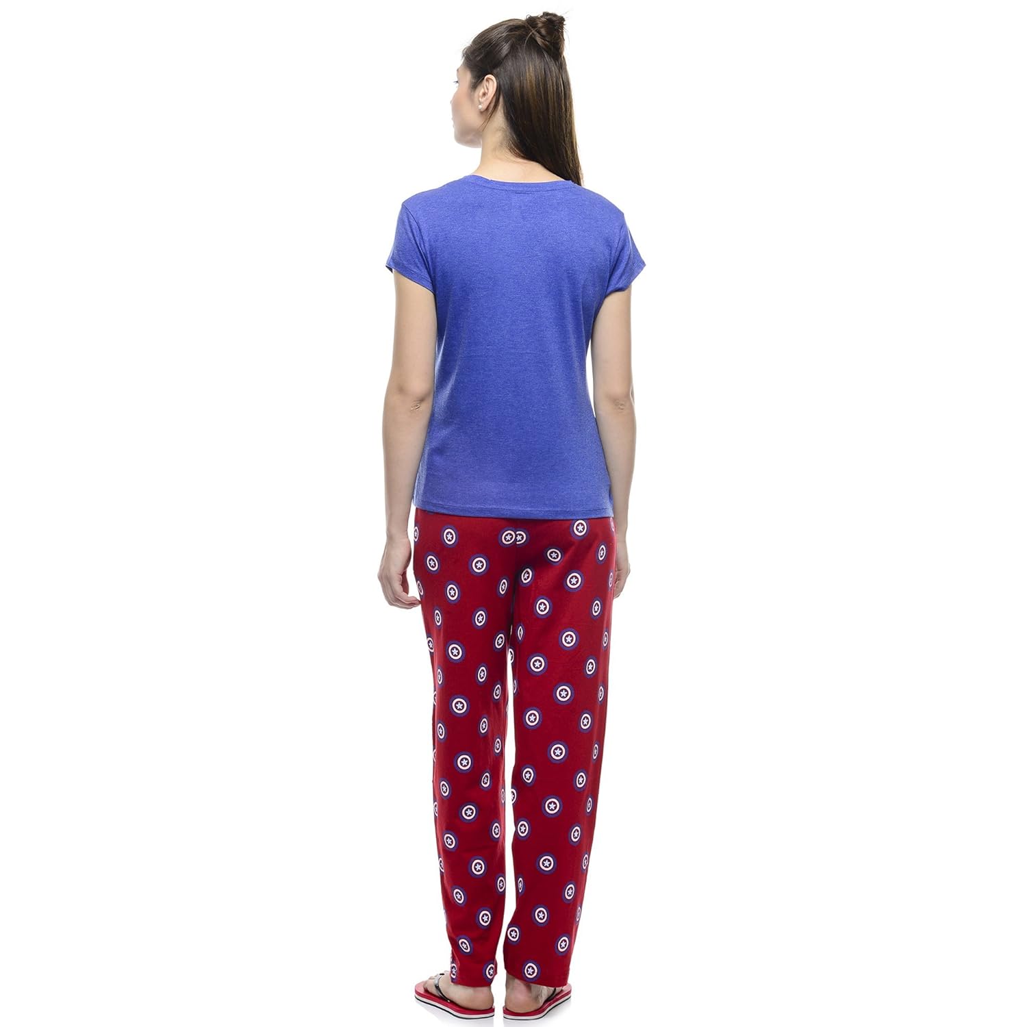 captain america women's cotton pyjama set