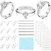Haiou 114Pcs Ring Size Adjuster for Loose Rings Invisible 3-in-1 Ring Guard | Ring Spacer Ring Fitter Ring Tightener For Women And Men, Anti-Slip For Smart Rings &amp; Wedding Bands