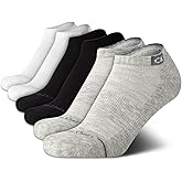 Calvin Klein Womens No Show Socks - 6 Pack Cushioned Athletic Performance Low Cut Running Socks for Women