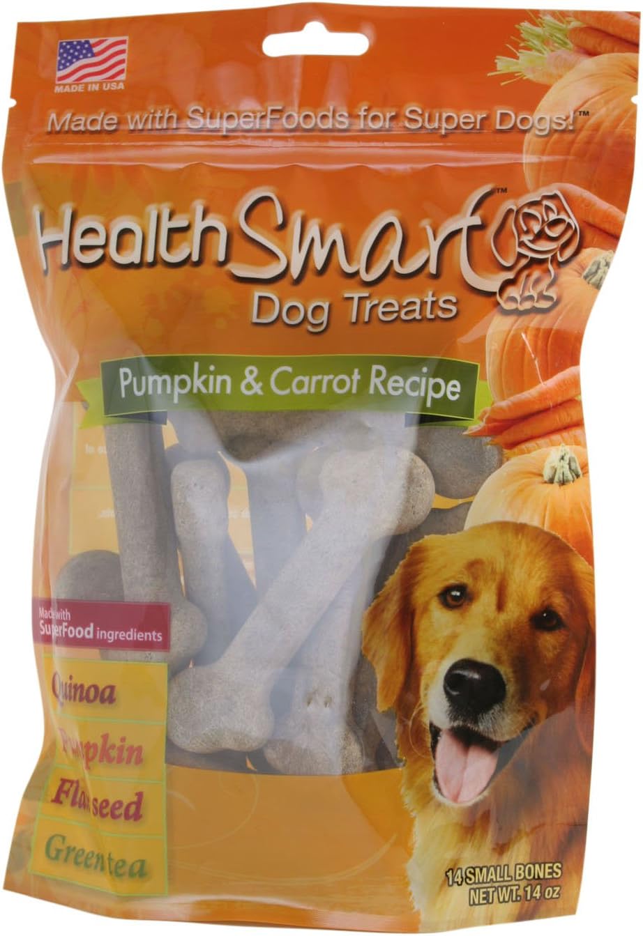 Omega Paw Health Smart Small Pumpkin Carrot, Dog Treats