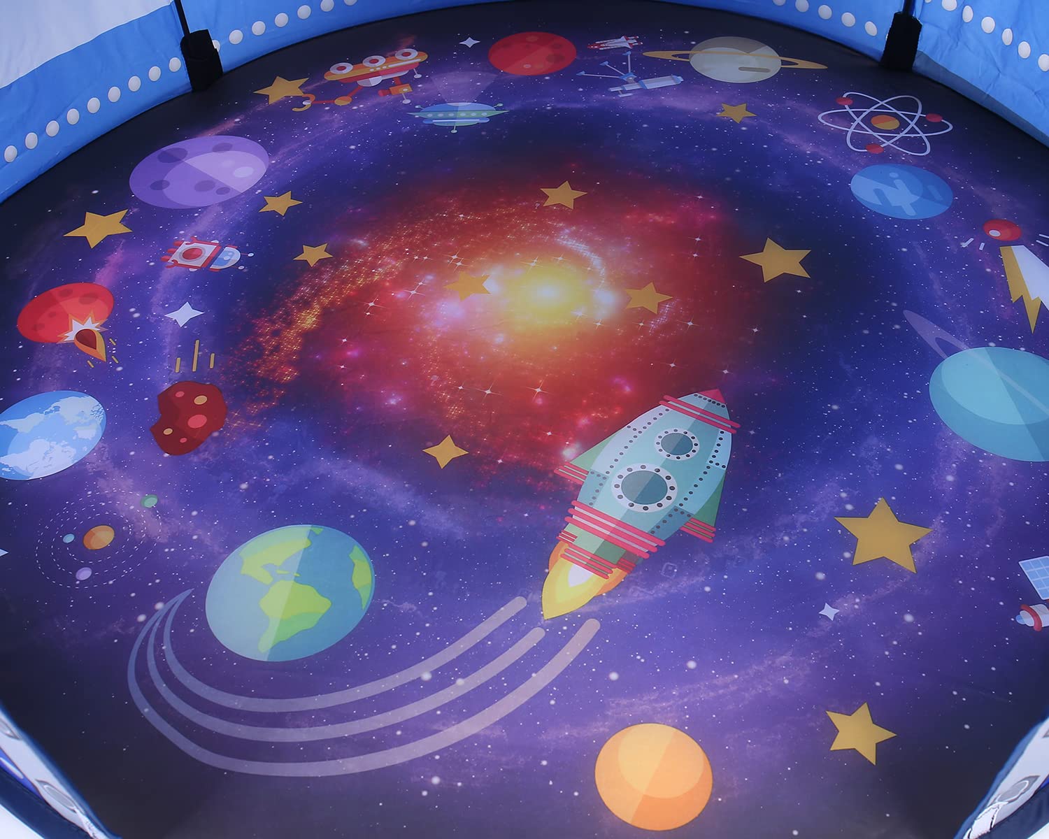 Rocket Ship Tent for Kids Pop-Up Rocket Play Tent Astronaut Space Tent Playhouse for Boys & Girls