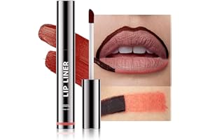 Ihrlpxkc Lip Liner Lip Stain - Peel Off Lip Tint Tattoo, Long-Lasting Moisturizing Lip Stain, Waterproof Nourishing Lip Liner with Matte Finish, Create A Charming Vibrant Lip Color (Rose)
