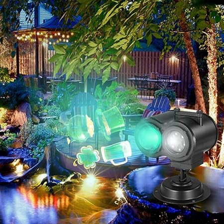 Weehey Proyección de Luz Animada Proyector LED Control ...