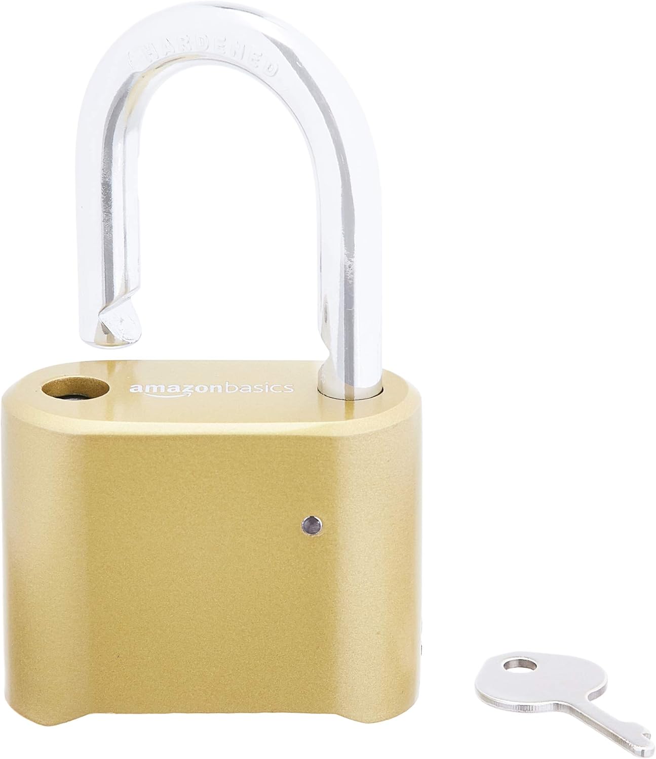 Basics 2-inch 4-Digit Combination Padlock, Gold, 1-Pack - - 