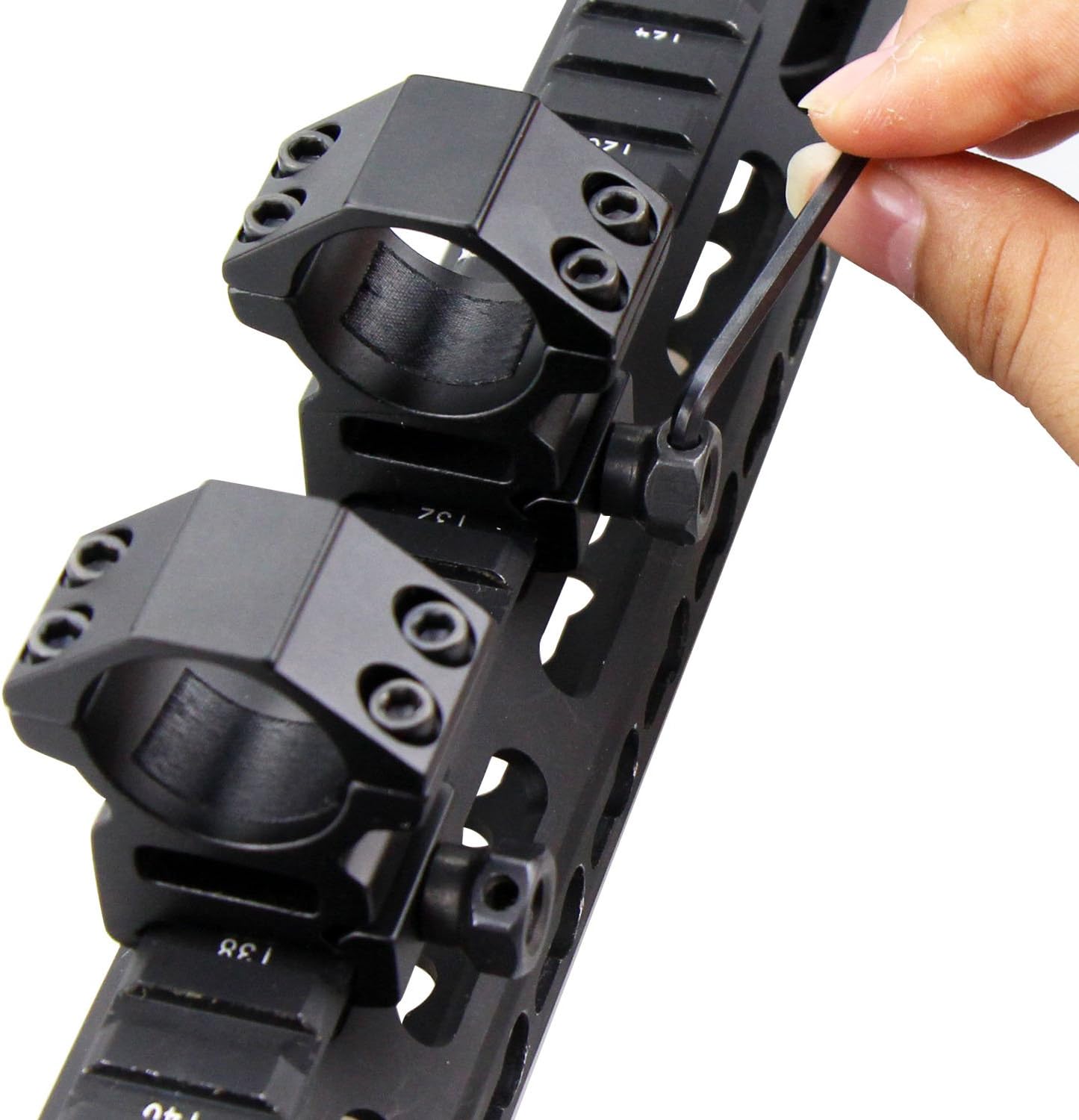 Modkin Rifle Scope Rings, Medium Profile Scope Mounts for Picatinny/Weaver Rail (1 inch, Set of 2) : Sports & Outdoors