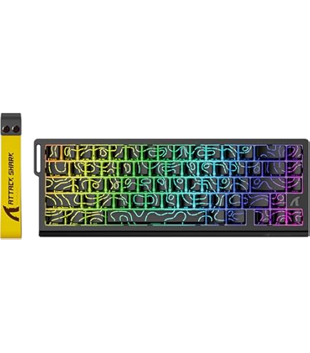 Amazon.com: ATTACK SHARK R68HE 60% Wired Rapid Trigger 8K