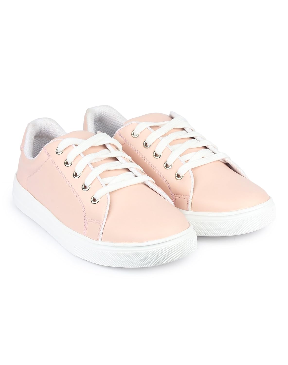 jynx women's pink synthetic leather sneakers