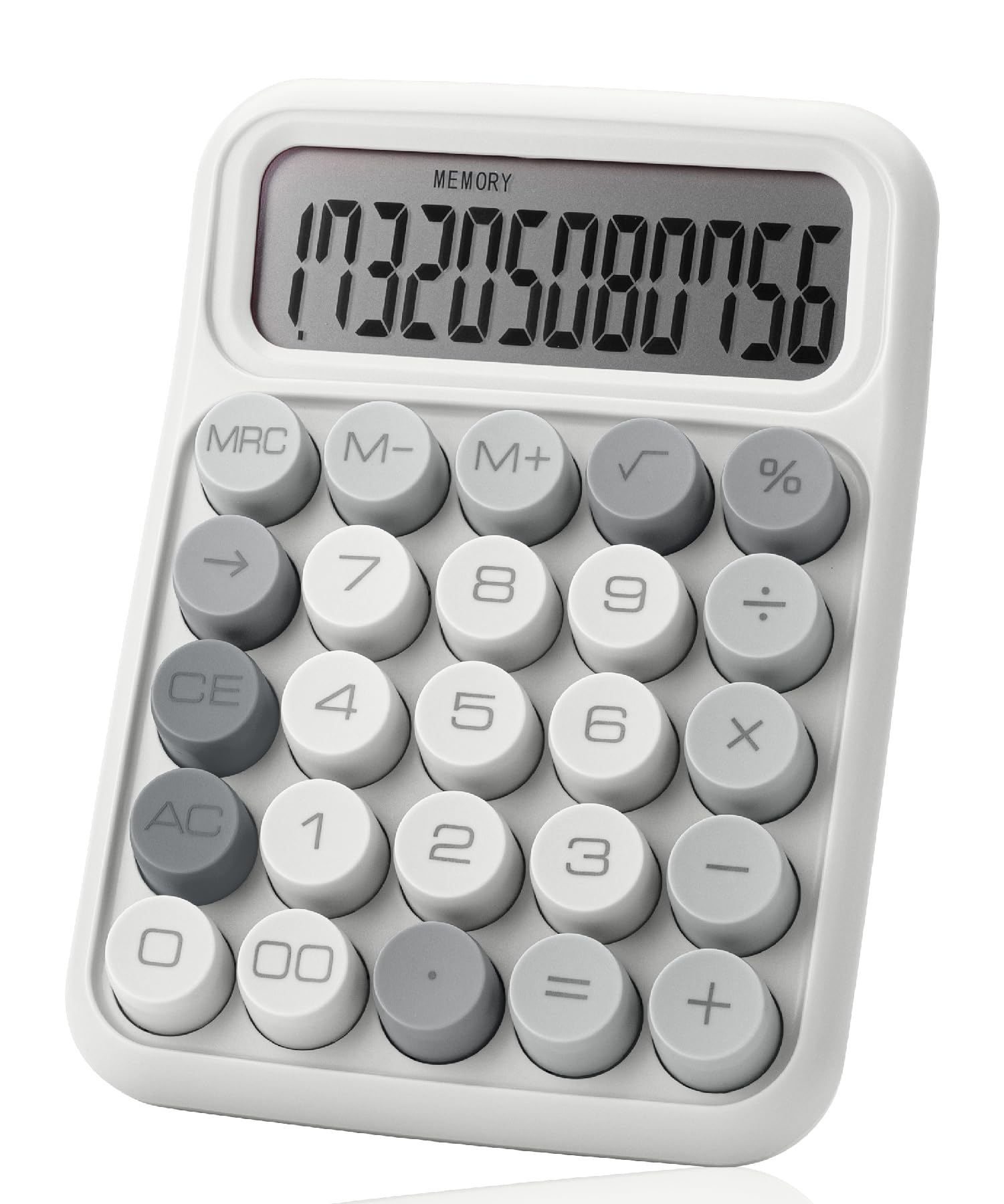 Photo 1 of Mr. Pen- Mechanical Switch Calculator, 12 Digits, Large LCD Display, Gray Calculator Big Buttons, Back to School Supplies