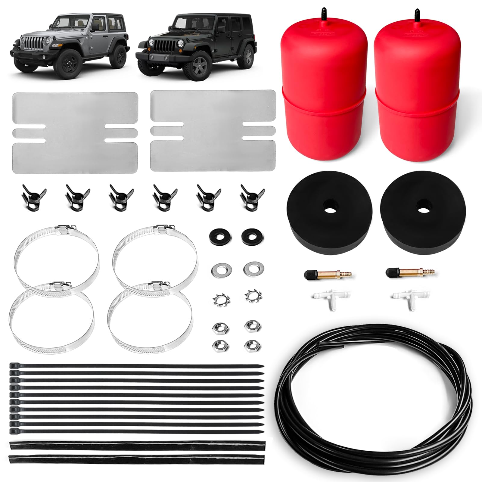 Photo 1 of VIGOR 1000 Air Spring Bags Suspension Kit for 2007-2017 Jeep Wrangler Pickups, Rear Air Spring Kit OE Replace# 60817