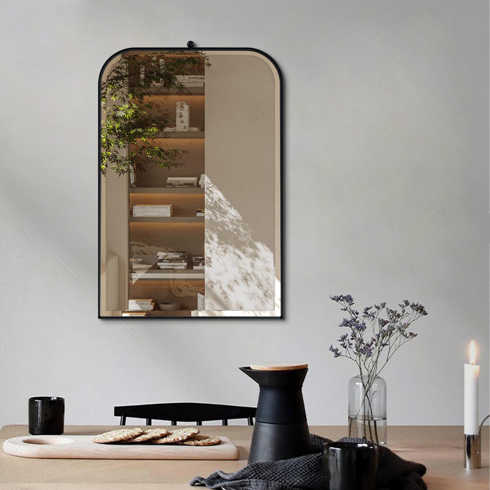 POZINO Beveled Bathroom Mirror, 20