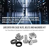 LMS Data M6 Cage Nuts Screws and Washers Set 50 Assortment Kit view 6