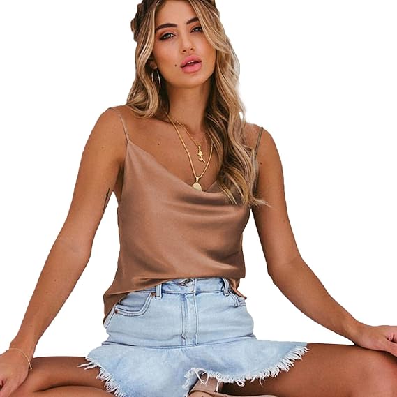 Women's Silk Tank Top Women's Tank Top with Tank Top Chiffon Sleeveless