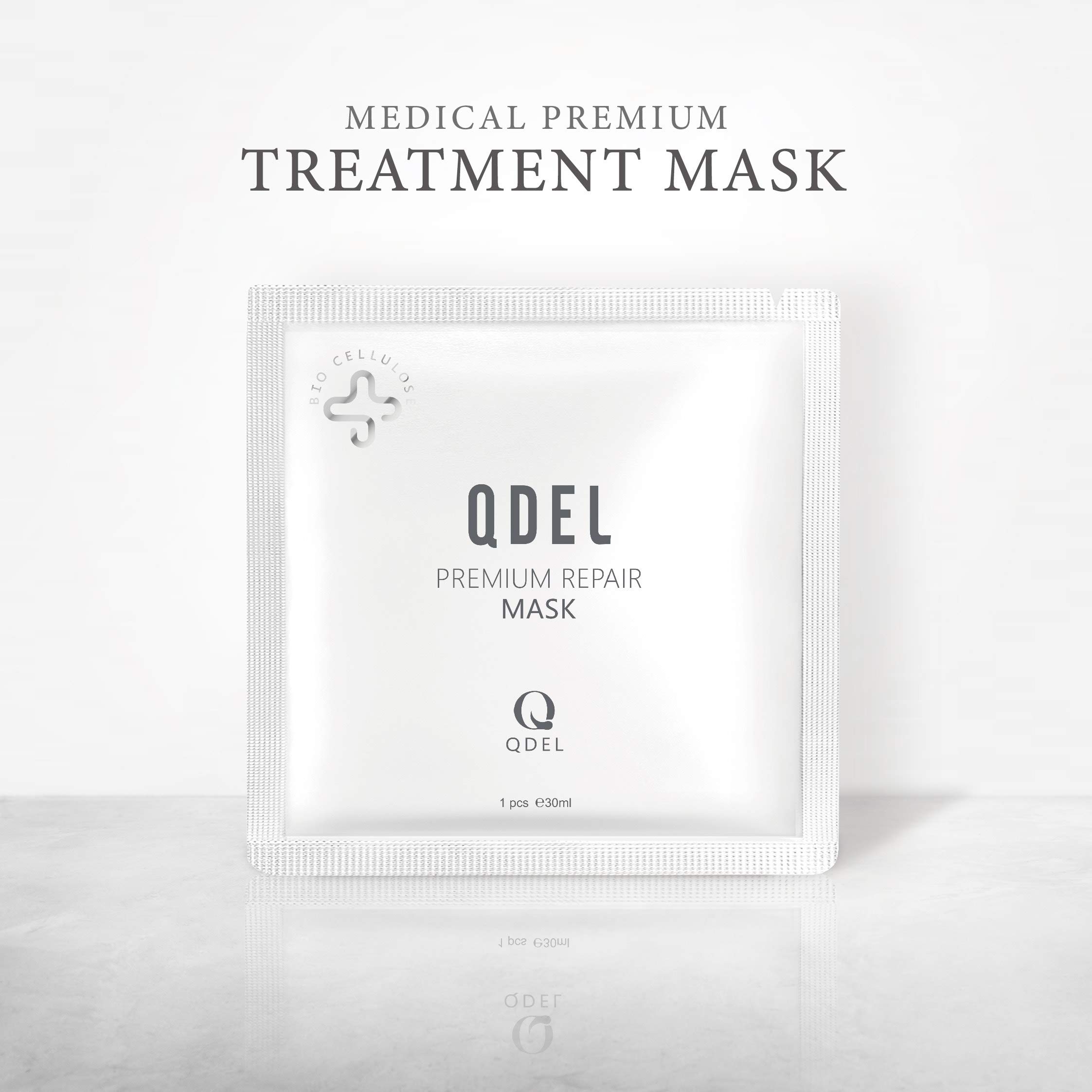 Qdel Bio cellulose Premium Treatment Mask 5 Pcs | Clinic Quality and Designed for Home Use | Moisturising & Rejuvenating Masks