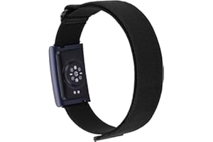 BLIKWYT Bicep Band Compatible with Amazfit Helio Strap Fitness Tracker, 38cm Long Breathable Nylon Strap for Arm/Ankle Wearing