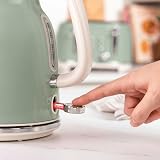 Salter Retro Green 1.7 L Kettle 3KW Rapid Boil 360° Base Removable Filter view 5