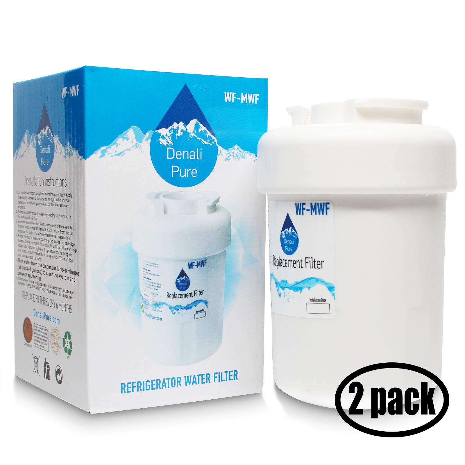 2Pack Replacement General Electric GFSS6KKYCSS Refrigerator Water