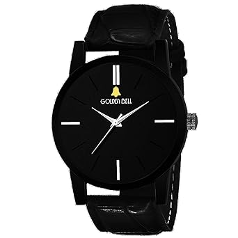 Analogue Black Dial Mens Watches-Gb-753Blkd
