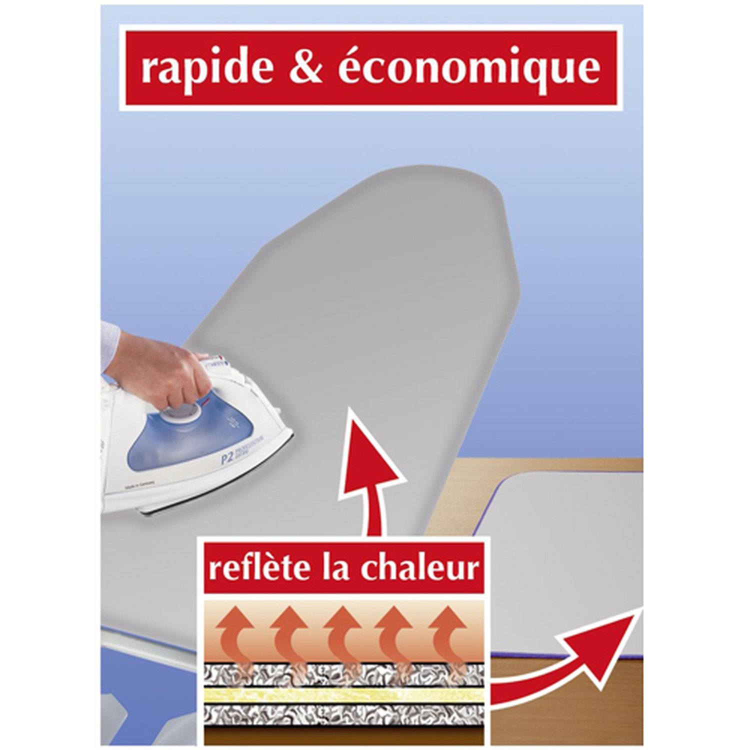 Thermal Ironing Board Cover 128 x 54 cm Amazon.co.uk Kitchen & Home