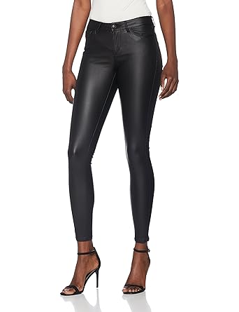 VERO MODA Damen Hose Vmseven Nw Ss Smooth Coated Pants Noos