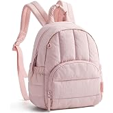 BAGSMART Mini Backpack for Women, Lightweight Puffer Backpack Purse, Quilted Casual Daypack, Water-Resistant Bookbag