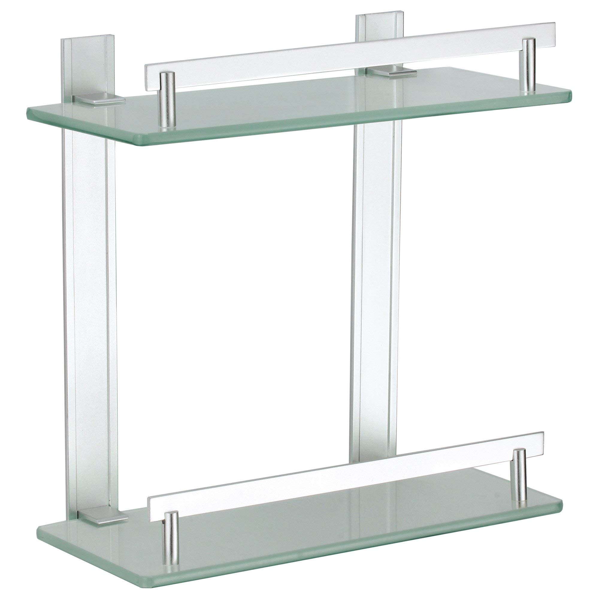 MSV Tabarca – Shelf 2 Levels of Aluminium and Glass, 30 x 13 cm