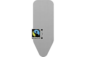 Brabantia Size C (49 x 18 inches) Replacement Ironing Board Cover with Durable Foam Layer (Metallized) Easy-Fit, 100% Cotton