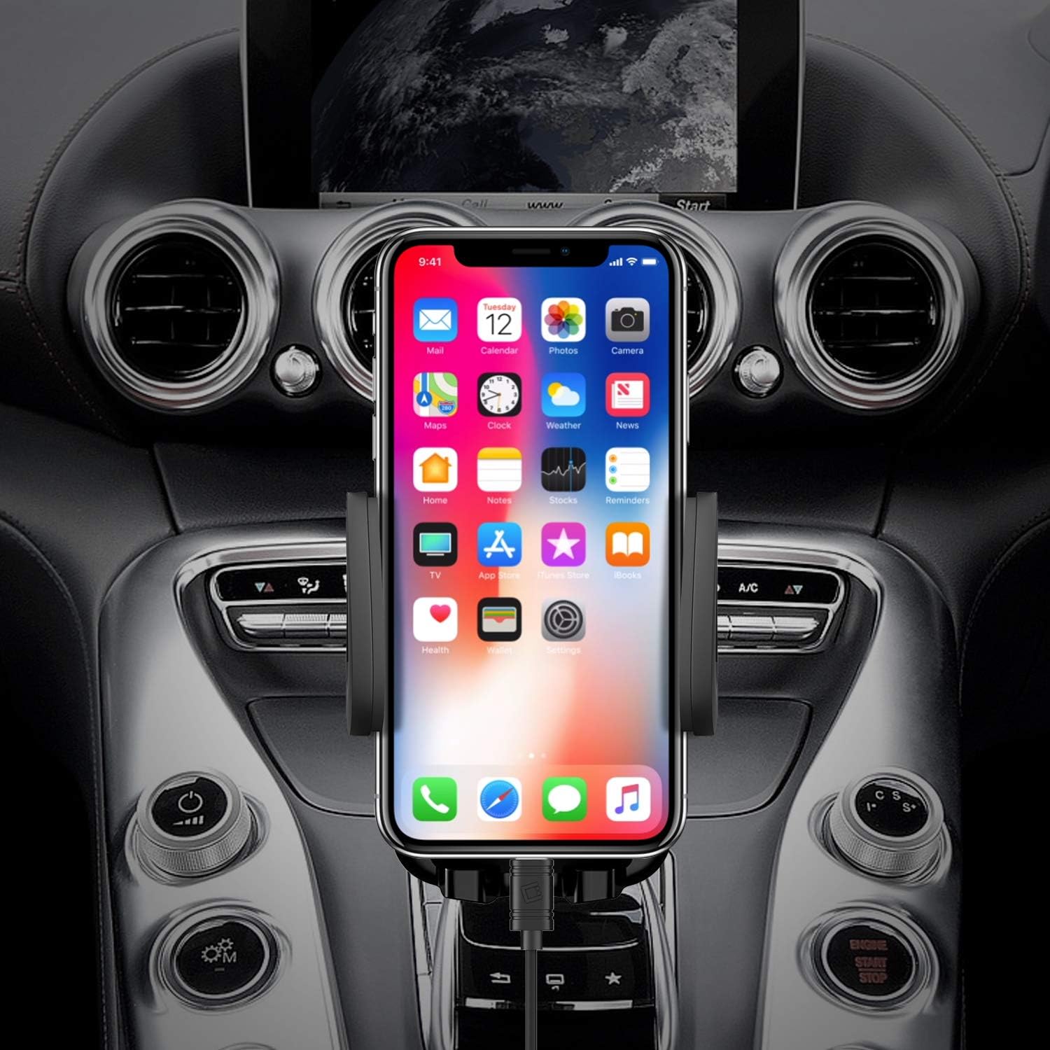 S10 5g S9 S8 Note 10 Note 10 5g A50 9 Apple Iphone 11 Pro Max Xs Xs Max Xr X 8 Plus 7 Cellet Car Cd Slot Phone Holder Mount Universal Cell
