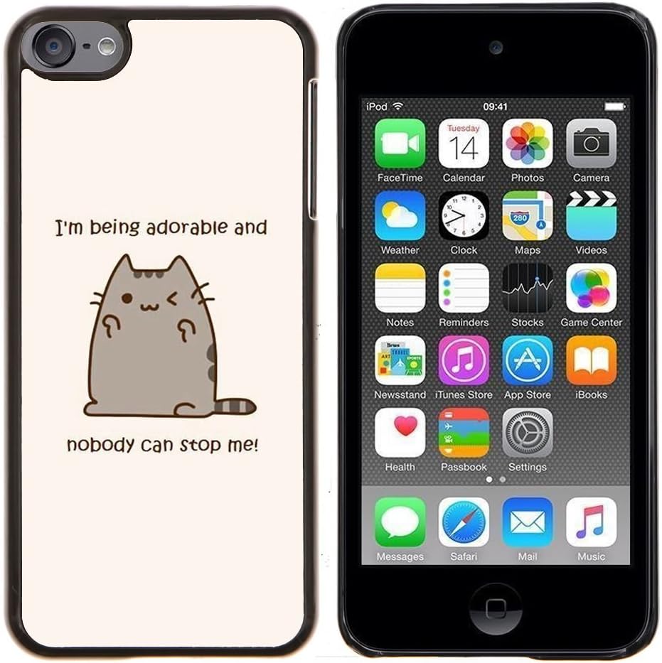 Dragon Case - FOR Apple iPod Touch 6 6th Generation - adorable cat quote funny drawing kitten - Design Hard Plastic Protective Case Slim Fit Cover