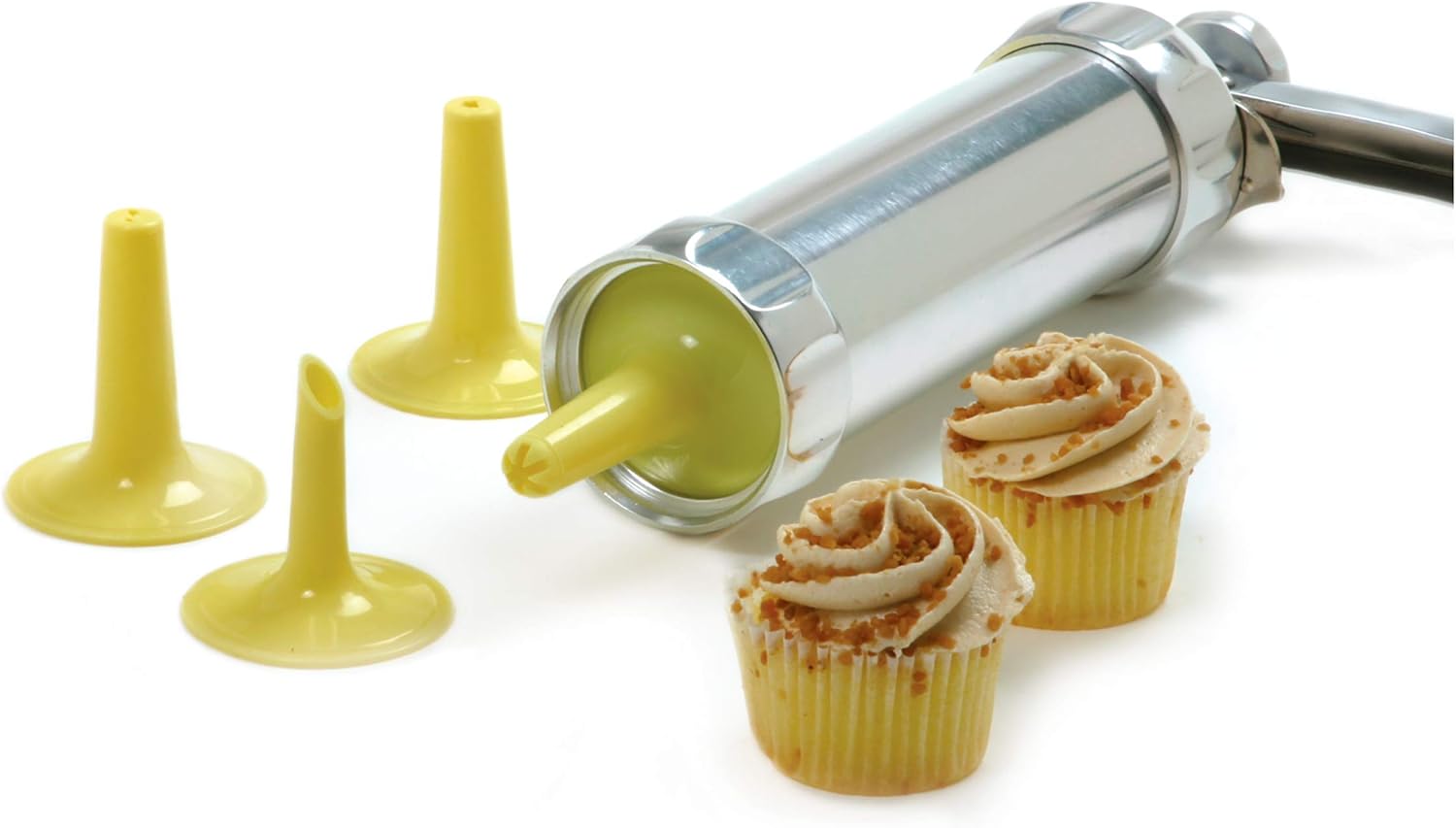 Baking Accs Cake Decorating Norpro New Heavy Duty Metal Spritz Cookie Gun Icing Press 8 5 21 5cm Aluminum Home Garden