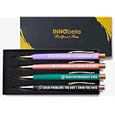 InnoBeta School Psychologist Gifts for Women Men, Therapist Gifts, Ballpoint Pen Set of 4