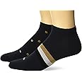 BOSS Men's 2-Pair Multi Logo Design Cotton Ankle Socks