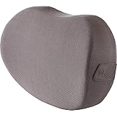Go Travel Memory Dreamer Universal Pillow, Travel Pillow for Uninterrupted Sleep and Lumbar Support, Deluxe Memory Foam Pillow for Airplane, Bus, Car, and Train, Travel Essentials, Gray
