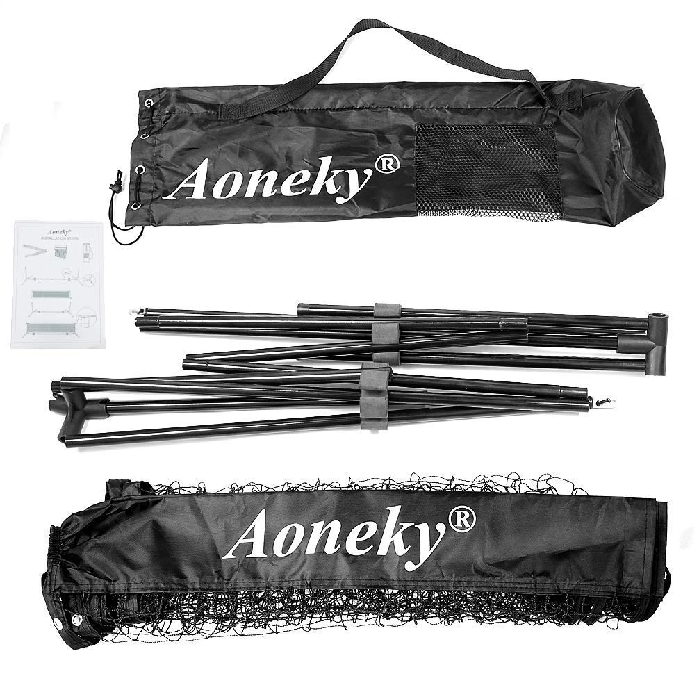 Aoneky Mini Portable Tennis Net for Driveway - Kids Soccer Tennis Net - Pickleball Net