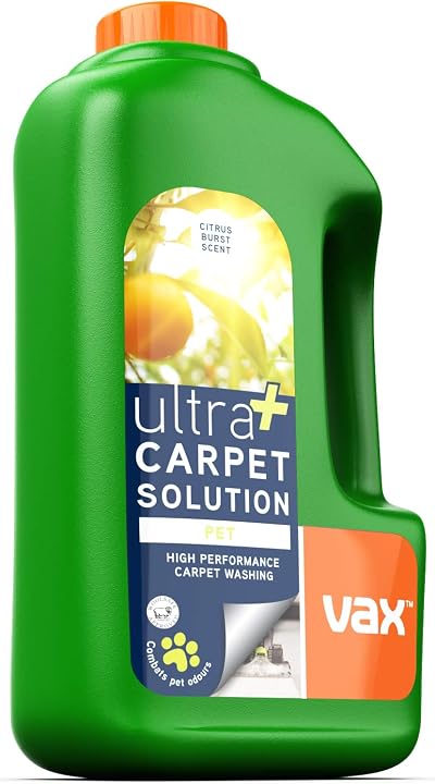 Vax Ultra+ Pet 1.5L Carpet Cleaner Solution Citrus Burst