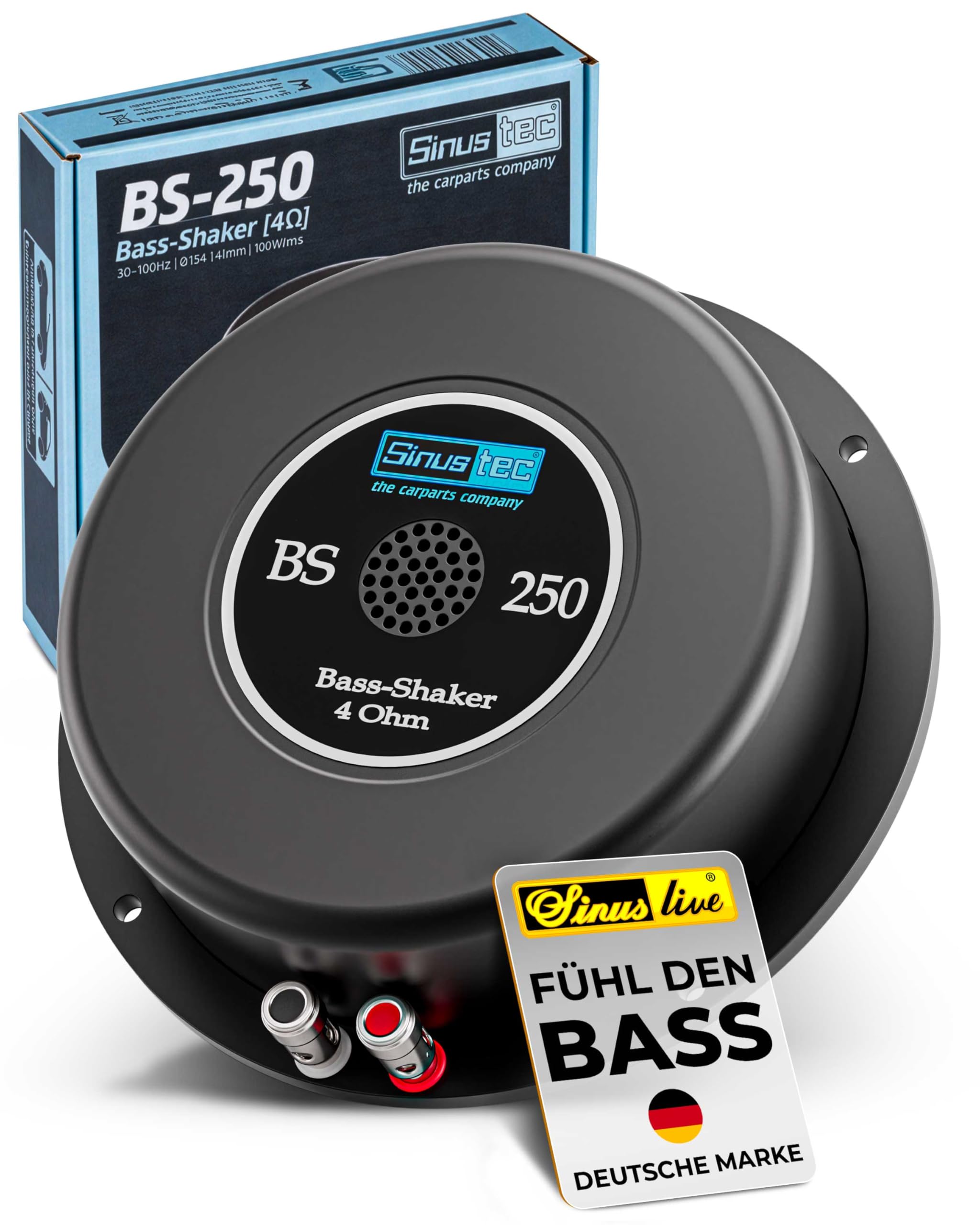 Sinustec 14019 BS 250 Noise Generator 4 Ohm, Black