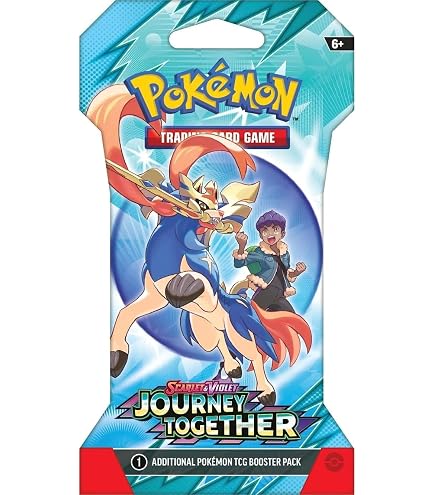 Pokemon – Journey Together – Single Booster Pack – 10 Cards – Pack Art May Vary : Toys & Games