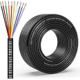 18/10 Solid Sprinkler System Wire 50ft, 18 Gauge Irrigation Wires | PVC Jacket Sprinkler Cable for Underground Irrigation Val