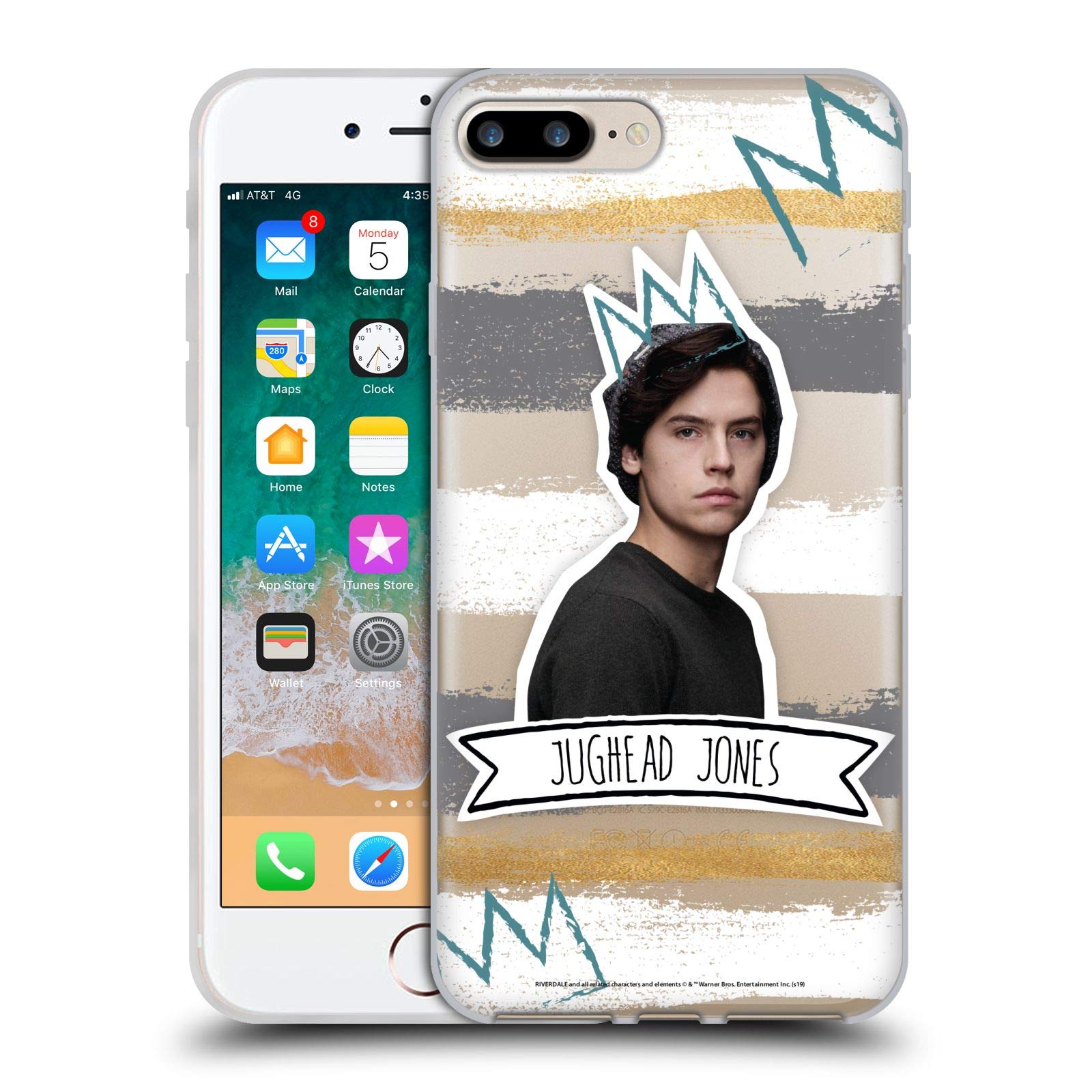 Head Case Designs Officially Licensed Riverdale Jughead Jones Graphics Gel Case [Military Grade Protection] Compatible with Apple iPhone 7 Plus/iPhone 8 Plus and Compatible with MagSafe