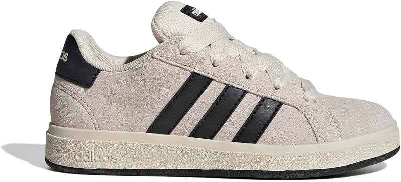 Mixte Enfant Grand Court 00S Kids Shoes, Wonder White/Core Black/Cloud White, 33.5 EU — photo 2 sur 8